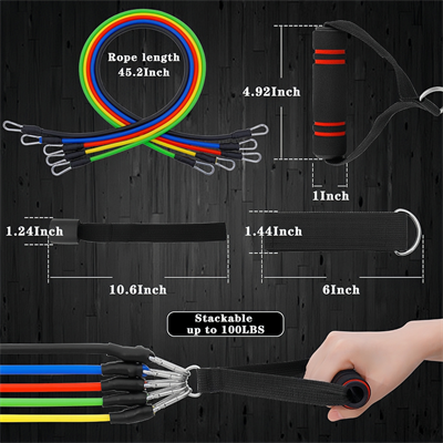 11Pcs Resistance Bands set